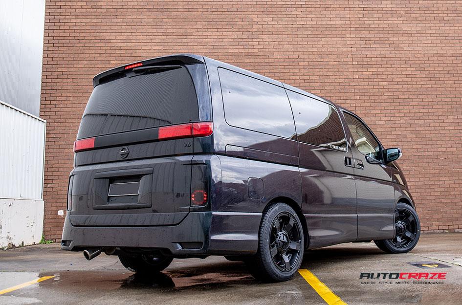 NISSAN ELGRAND ROCKSTAR XD MATTE BLACK